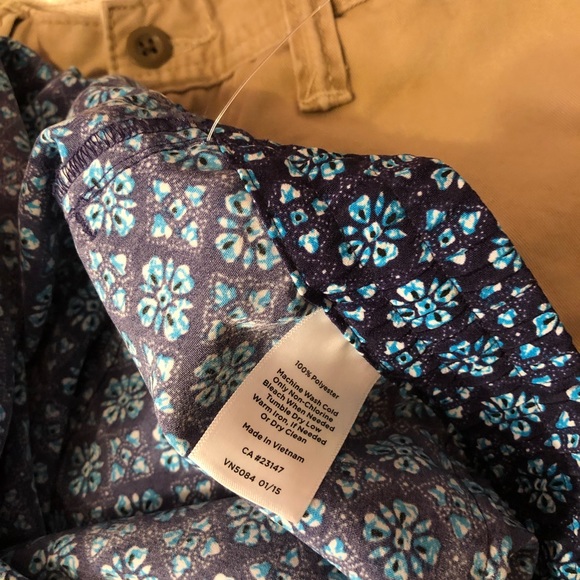 Talbots Blue Elastic Pull On Floral Silky Pants! - Picture 8 of 8